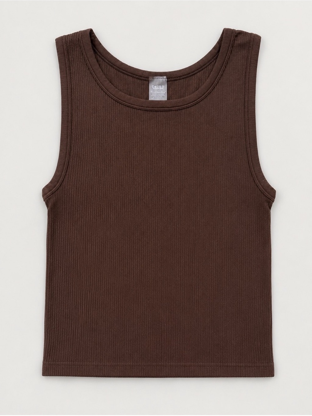 Aritzia Sunday Best SinchSeamless Ribbed Tank Top Brown Size L